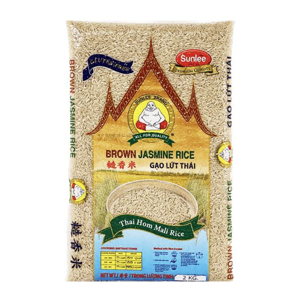 Buddha Brown Jasmine Rice 8x2Kg Sunlee Europe