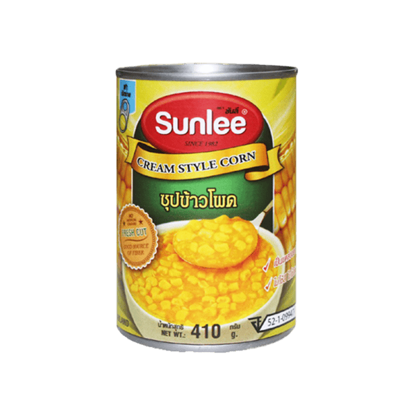 Sunlee - Cream Style Corn EO - 24x410g