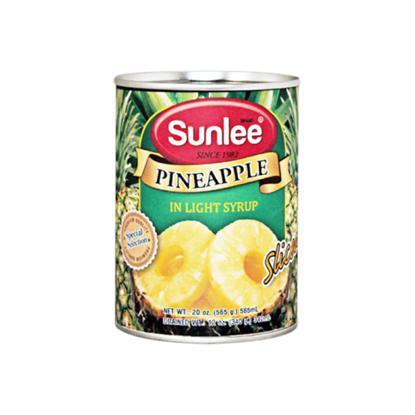 Sunlee - Pineapple Slices in Light Syrup - 24x565g