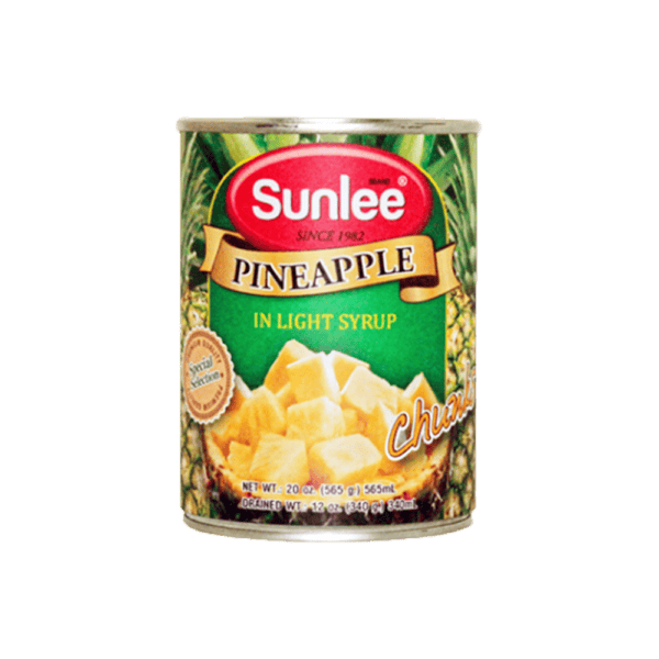 Sunlee - Pineapple Chunks in Light Syrup - 24x565g