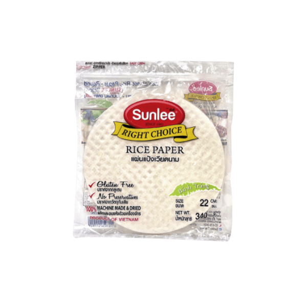 Sunlee - Rice Paper Round Shape 22cm - 44x340g