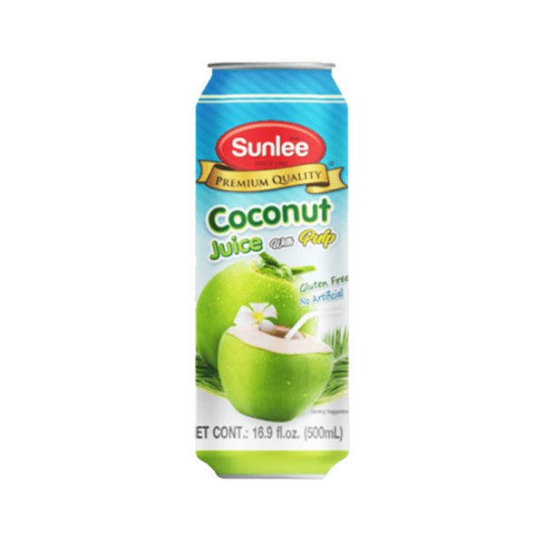 Sunlee - Canned Coconut Juice with Pulp - 24x485ml