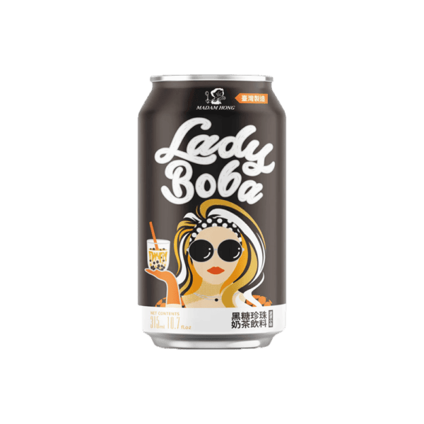 Madam Hong - Pearl Boba Brown Sugar Bubble Tea 24x315ml