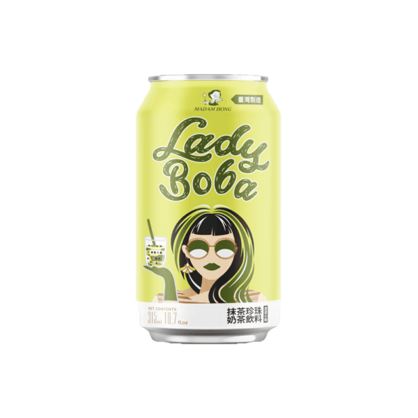 Madam Hong - Pearl Milk Tea Matcha 24x315ml