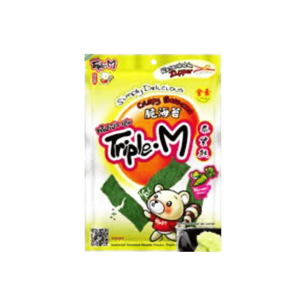 Triple-M - Fried Seaweed Sheet Wasabi 24x35g